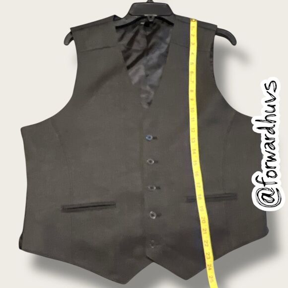 Apt. 9 Formal Vest | Grey & Black | Adjustable Back Strap | Large - Picture 11 of 13